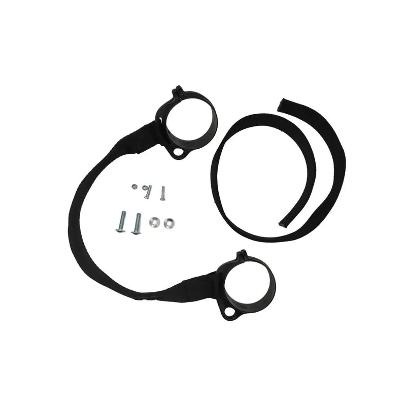 Kit de correas de Agarre delanteras y traseras para KTM EXC 2024-2025 – Negro / GOAT