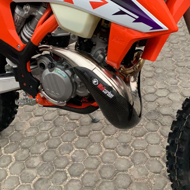 Protector de pipa de carbono Ktm-Husqvarna-Gasgas- 250-300cc /2019-2022