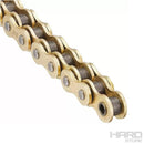 Cadena moto paso 520 VX3 - 120 GJP CON  X ORING DORADA - CANDADO SEGURO CLIP  / DID