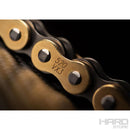 Cadena moto paso 520 VX3 - 120 GJP CON  X ORING DORADA - CANDADO SEGURO CLIP  / DID