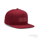 Gorro Jockey Lifestyle Wordmark Tech Snapback Rojo Fox