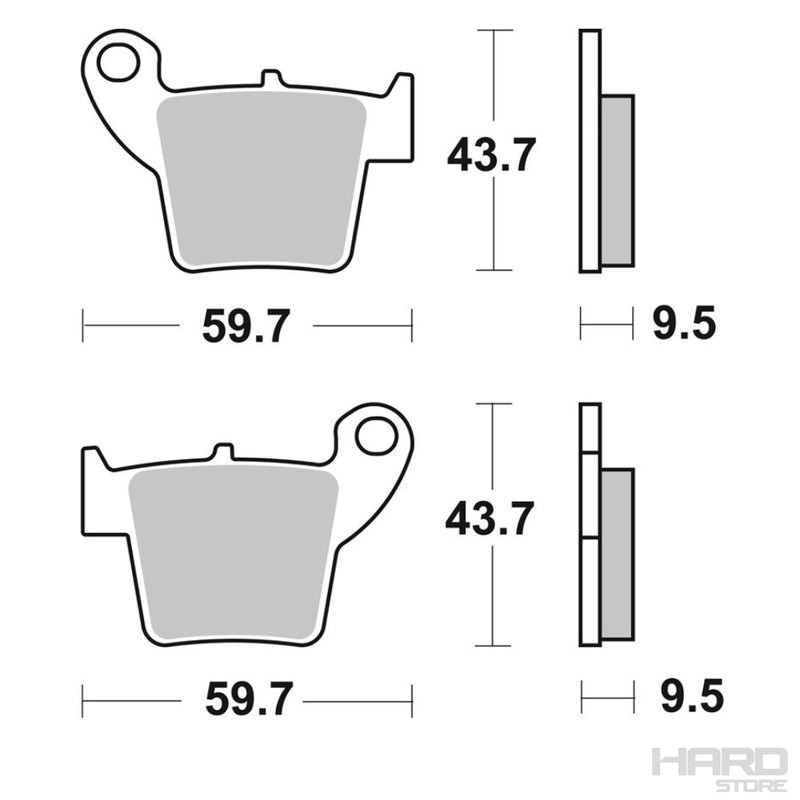 Pastillas Moto Freno Trasero Honda / LMP377 OR