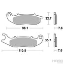 Pastillas Moto Freno Delantero Honda CRF 250 L / LMP459 ST