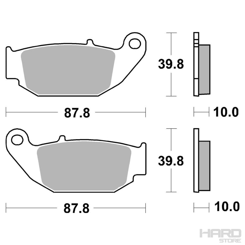 Pastillas Moto Freno Trasero Honda CRF 250 L / LMP515 ST