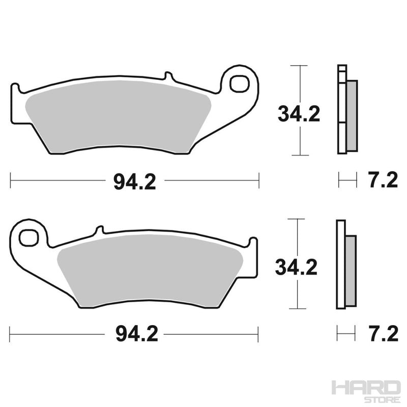 Pastillas Moto Freno Delantero Honda - Kawasaki - Suzuki / LMP294 ORR