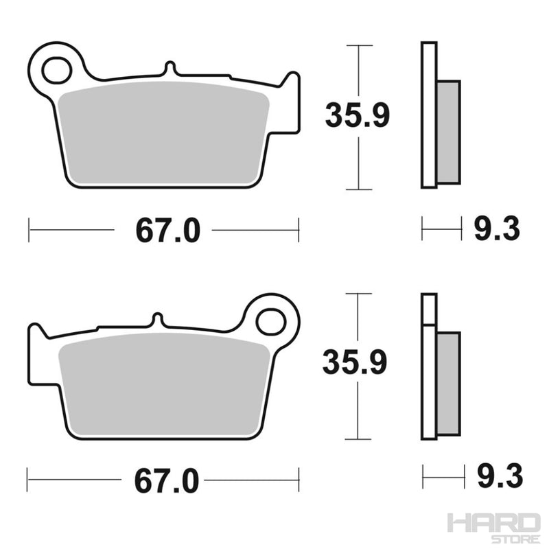 Pastillas Moto Freno Trasero Yamaha / LMP390 OR