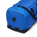 Bolso Fox Podium azul 39031-364-OS detalle lateral con logo Fox y correa de hombro