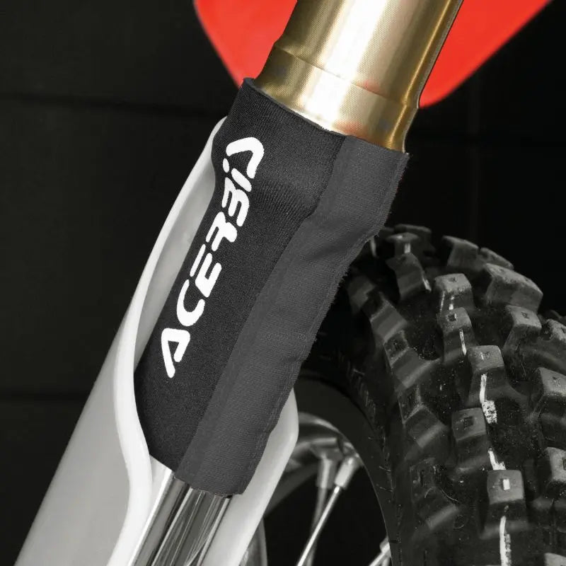 Cubre horquillas cortos de neoprene con velcro Acerbis 0016976.090 para horquillas de 45 a 50 mm