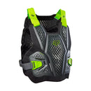 Jofa Fox Raceframe Impact CE gris/amarillo vista frontal, protector de pecho y espalda certificado CE