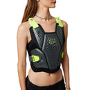 Piloto usando jofa Fox Raceframe Impact CE gris/amarillo, vista frontal de perfil bajo
