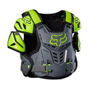 Jofa Fox Raptor amarillo/gris vista frontal, protector de pecho y espalda con hombreras y placas laterales, CE nivel 2