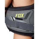 Detalle placa lateral y correa de ajuste de jofa Fox Raptor amarillo/gris