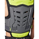 Detalle protector de espalda ventilado de jofa Fox Raptor amarillo/gris