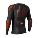 Jofa niño Fox Baseframe Pro D3O negra vista trasera, protector de espalda D3O CE nivel 2 y coderas
