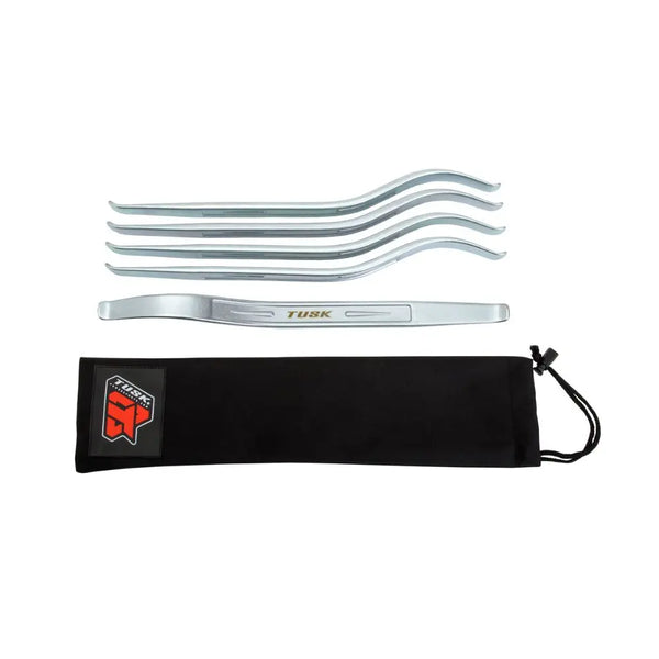 Kit Palancas Desmontadores Neumático Moto Curvo | Set 5 Piezas Tusk