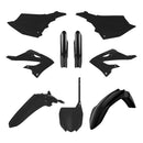 Kit plásticos completo Polisport negro 91129 para Yamaha YZ 125 y YZ 250 2022-2026, con cubre barras