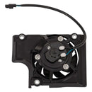 Vista trasera kit ventilador de radiador Yamaha GYTR B3J-E24E0-V0-00 con soporte y conector plug and play