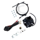Contenido kit ventilador Spal SX XC: soporte, sensor y arnés