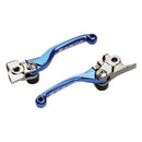 Manillas de freno y embrague abatibles Zeta Pivot azul para Husqvarna y Sherco con bombas Brembo