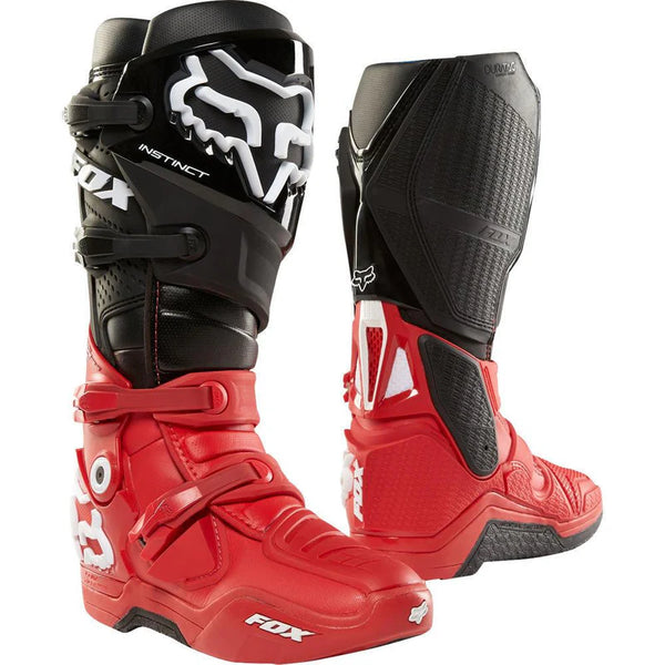 Botas Moto Instinct Rojo/Negro Fox