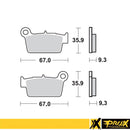 Pastillas Moto Freno Trasero Yamaha, GasGas, Kawasaki, TM, Suzuki, Beta , Sherco , Fantic, Aprilia / PRO-X 37.201302