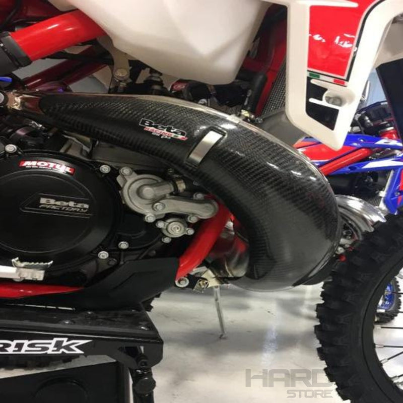 Protector de pipa de carbono BETA 250-300cc RR/RX  MAX COBERTURA / 2019-2024