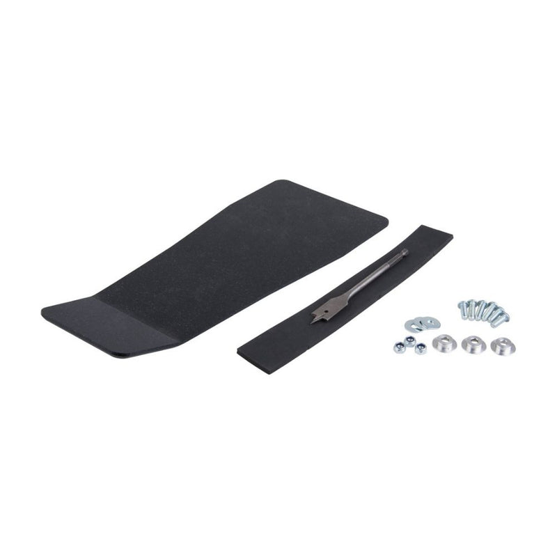 Detalle del protector de bieletas Tusk Impact con herrajes incluidos