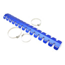 Protector pipa escape 2 tiempos armadillo WRP azul con abrazaderas