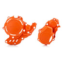 Protector tapas de motor Acerbis X-Power naranja para KTM EXC-F 250 / 350 2017-2023