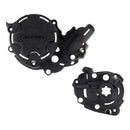 Protector tapas de motor Acerbis X-Power negro para Yamaha YZ 250 F 2024-2025 y WR 250 F