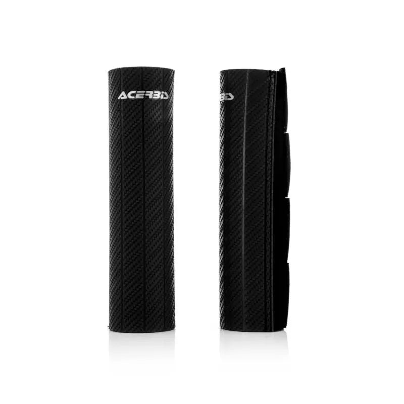 Protectores de botella de horquilla Acerbis negros con efecto carbono para horquillas de 43 a 48 mm