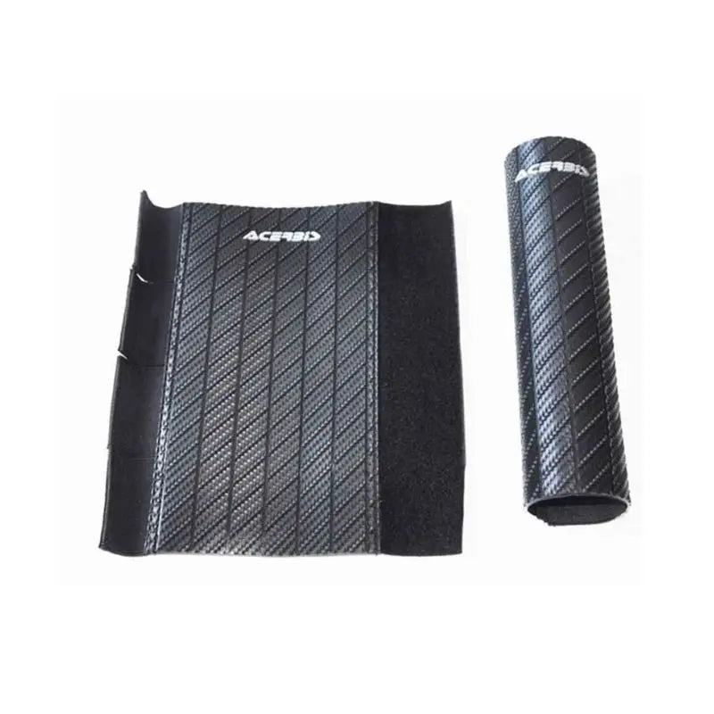 Protectores de botella de horquilla Acerbis negros con efecto carbono para horquillas de 43 a 48 mm
