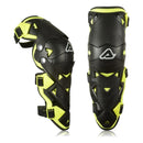 Rodilleras Acerbis Impact EVO 3.0 negro/amarillo para motocross y enduro, par