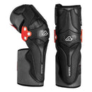 Rodilleras Acerbis X-Strong negras, vista frontal