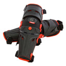 Rodilleras Fly Racing 5 Pivot negro/rojo articuladas para motocross y enduro, par