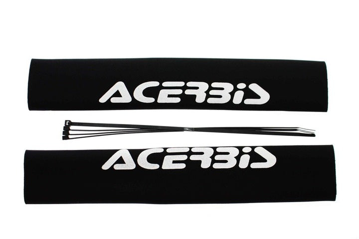 Detalle de neopreno y bridas del protector de horquillas Acerbis