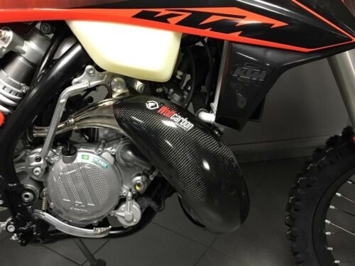 Protector de pipa de carbono Ktm-Husqvarna 150cc / 2020-2023